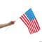 18" x 11" Large Classic Plastic American Flags on Sticks - 12 Pc.